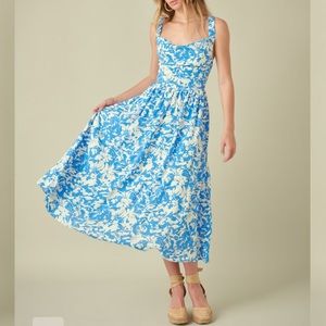 NWT Free the Roses Floral Cross Back Dress